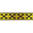 [497R-32627] [497R] Cinta De Mochila De Brillo Cruz (Amarillo)