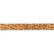 [502R-32684] [502R] Kožená Stuha Potisk Leopard (Měděná)