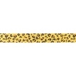 [502R-32687] [502R] Kožená Stuha Potisk Leopard (Okr)