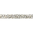 [502R-32689] [502R] Kožená Stuha Potisk Leopard (Světle Šedá)