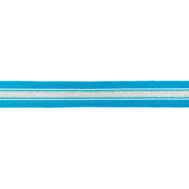 [505R] Broekstreep Zilver Lurex