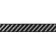 [511R-32797] [511R] Resår Diagonal Lurex Randig (Mörkgrå)