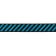 [511R-32802] [511R] Gummiband Diagonale Lurex Streifen (Aqua)