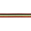 [512R-32814] [512R] Side Stripe Wide Lurex Stripe Mix (Dark Red)