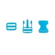 [518R-32930] [518R] Cierre Clip 2,5 cm (Azul)