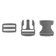 [519R-32951] [519R] Buckle Closures 3,8 cm (Dark Grey)