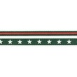 [539R-33216] [539R] Vázací Stuha Hvězda (Tmavozelený)