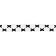 [543R-33303] [543R] Cuff / Mini Bündchen Kreuz (Weiß)