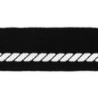[546R-33328] [546R] Cuff / Bündchen Maritim Seil (Schwarz)