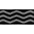 [547R-33337] [547R] Cuff / Náplety Námořní Chevron (Černá)