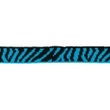 [555R-33427] [555R] Cuff / Mini Bündchen Zebra (Aqua)