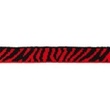 [555R-33429] [555R] Cuff / Mini Bündchen Zebra (Rot)