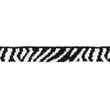 [555R-33436] [555R] Cuff / Mini Tela Puño Cebra (Blanco)