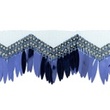 [582R-44604] [582R] Taśma Burleska Zig Zag (Granatowy)
