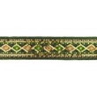 [595R-44837] [595R] Check Ribbon Sequin Trim (Green)