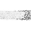 [615R-45169] [615R] Nastro Di Paillettes Elastico 55 mm (Argento)