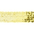 [615R-45170] [615R] Stretchable Sequin Trim 55 mm (Gold)