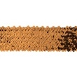 [615R-45176] [615R] Stretchable Sequin Trim 55 mm (Choco)