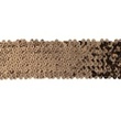 [615R-45188] [615R] Nastro Di Paillettes Elastico 55 mm (Ciocco Scuro)