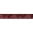 [625R-45330] [625R] Elastico Con Motivo Greco 25 mm (Bordeaux)