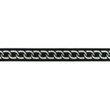 [627R-45352] [627R] Elastischer Jacquard Ketting (Schwarz Silber)