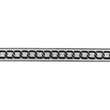[627R-45353] [627R] Jacquard Elastica Collana (Argento Nero)