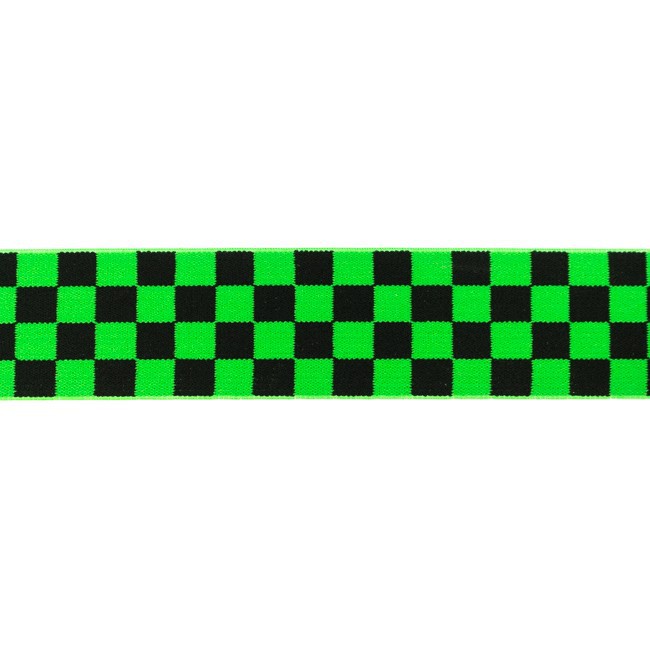 [628R] Elastic Chequered Jacquard