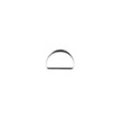 [638R-45457] [638R] Metall D-Ringe 25 mm (Silber)