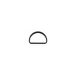 [638R-45462] [638R] Metal D-Ring 25 mm (Black)