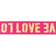 [645R-45486] [645R] Polyamide Elastic Love Gold (Fuchsia)