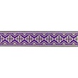 [656R-45642] [656R] Jacquardband Guldblomma (Violett)