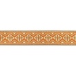 [656R-45648] [656R] Žakárová Stuha Zlatý Květ (Oranžová)