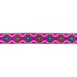 [657R-45659] [657R] Jacquardband Blommor (Fuchsia)