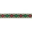 [657R-45661] [657R] Ruban Jacquard Fleurs (Sable)