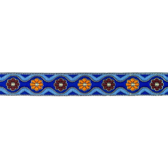 [657R] Ruban Jacquard Fleurs