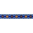 [657R-45667] [657R] Jacquardband Blommor (Blå)
