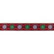 [657R-45668] [657R] Jacquardband Blumen (Rot)