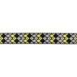 [658R-45673] [658R] Jacquard Band Druppels (Geel)