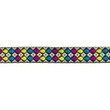 [658R-45675] [658R] Jacquard Band Druppels (Petrol)