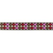 [658R-45676] [658R] Jacquard Band Druppels (Roze)