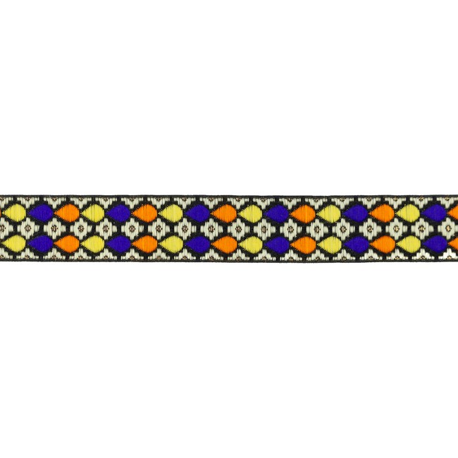 [658R] Ruban Jacquard Gouttes