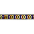 [658R-45682] [658R] Nastro Jacquard Gocce (Viola Scuro)