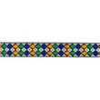 [658R-45683] [658R] Jacquard Band Druppels (Groen)