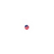 [K008R-42119] [K008R] Wooden Button Round Small (Flag)