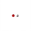 [K023R-43773] [K023R] Sewable Strass Stones 15 mm (Red)
