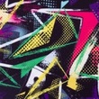 [S622R-64341] [S622R] Viscose Mix Digital 3 (Retro)
