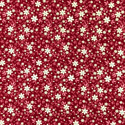 [S686R] Poplin Printed Flowers 13
