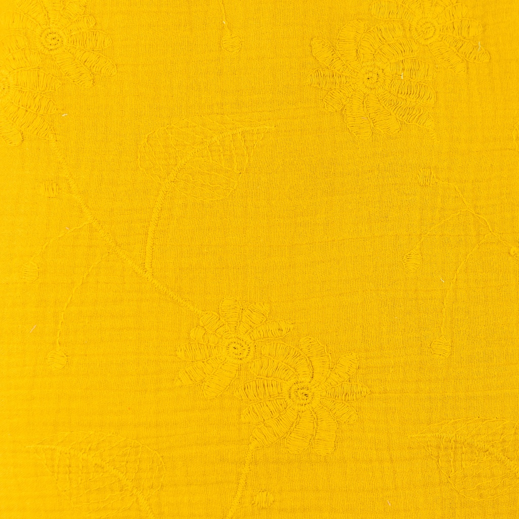 [S900R] Musselin Gestickte Blatt