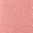 [S899L-181685] [S899L] Double Gauze Embroidered Clover (Old Pink)