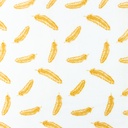 [S904L-181513] [S904L] Double Gauze Cotton Flat Feathers (Ochre)